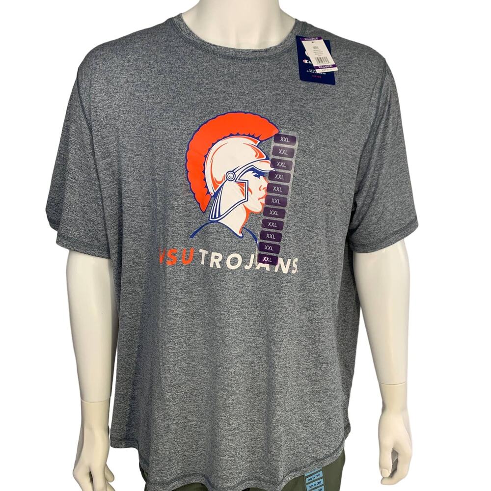 Champion Virginia State University Mens Trojans Grey T-Shirt XXL